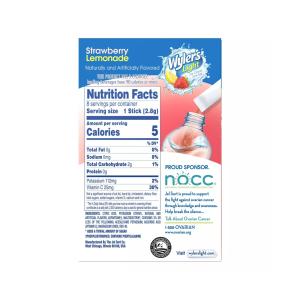 Wyler's Light Singles To Go! Drink Mix, Low Calorie, Strawberry Lemonade