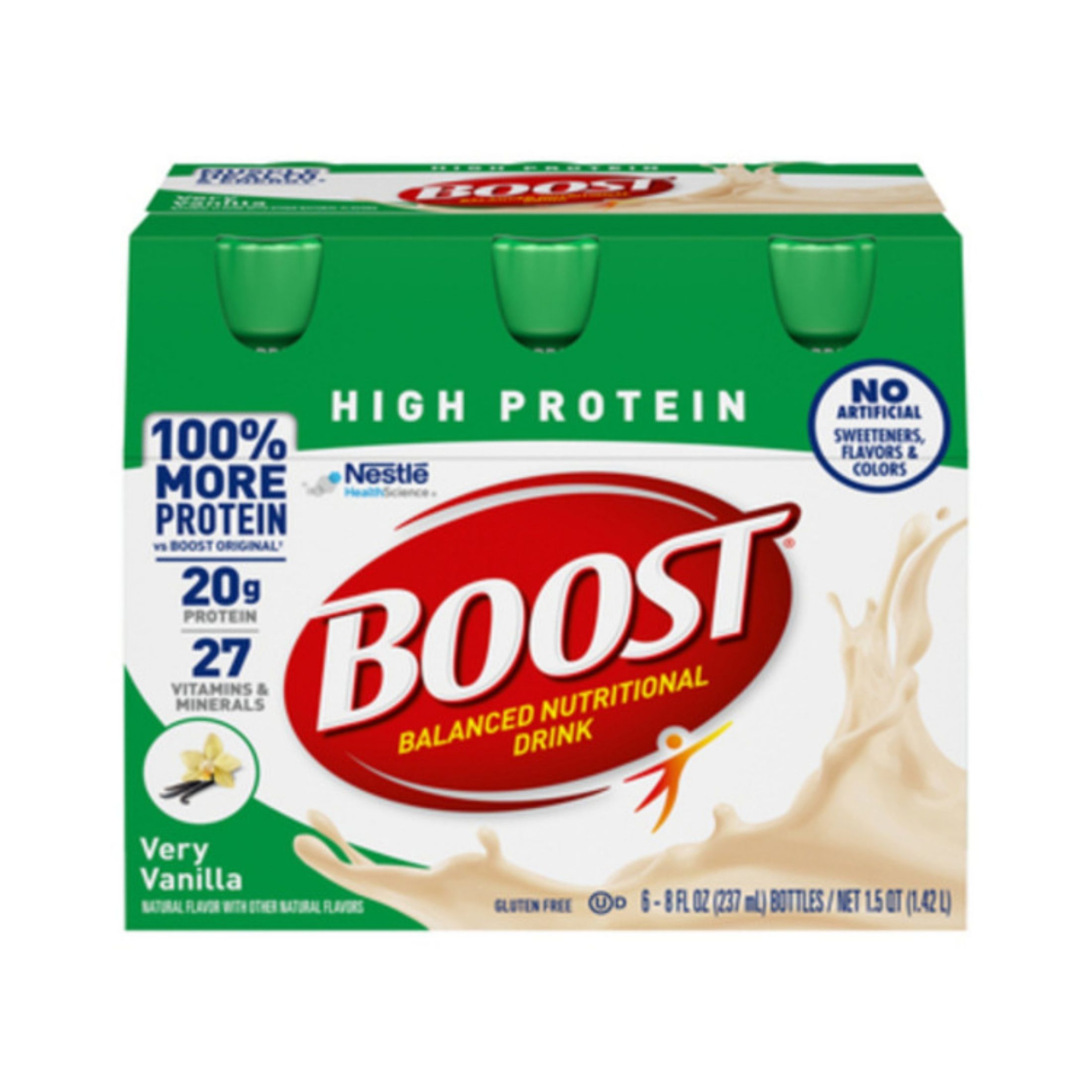 Boost High Protein Balanced Very Vanilla Nutritional Drink 6 - 8 Fl Oz Bottles