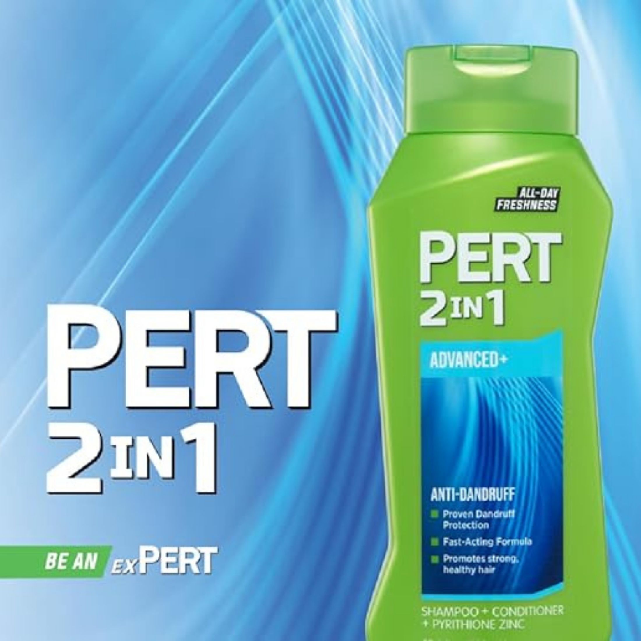Pert Shampoo & Conditioner, Anti Dandruff, Classic Clean, 2 In 1 13.5 Fl Oz