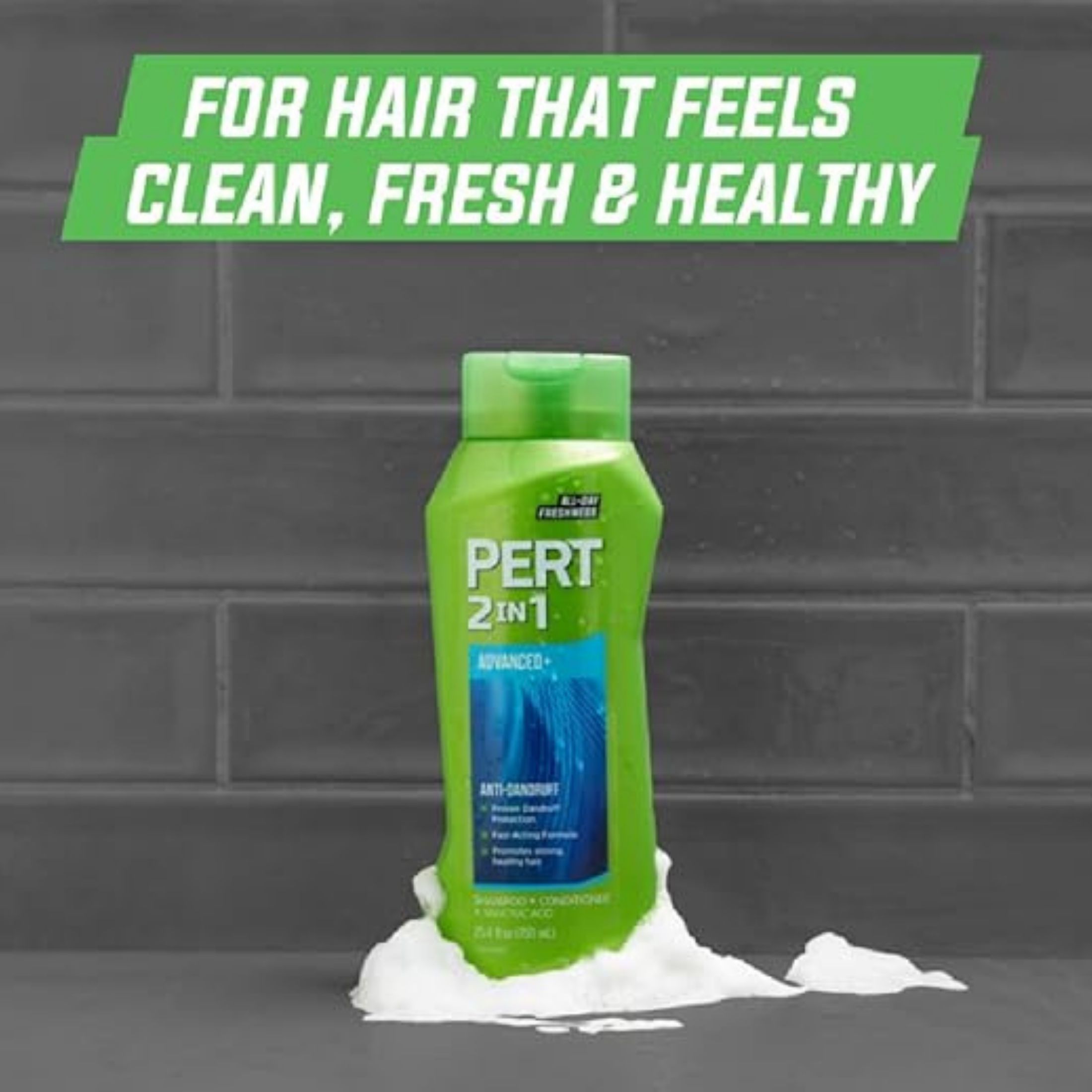 Pert Shampoo & Conditioner, Anti Dandruff, Classic Clean, 2 In 1 13.5 Fl Oz