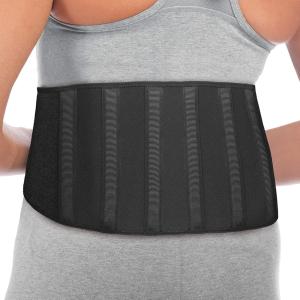MUELLER Sports Medicine Adjustable Back Brace For Men And Women, Relief For Upper And Lower Back Pain, Sciatica, And Scoliosis, Black, One Size Fits Most, 1 Count