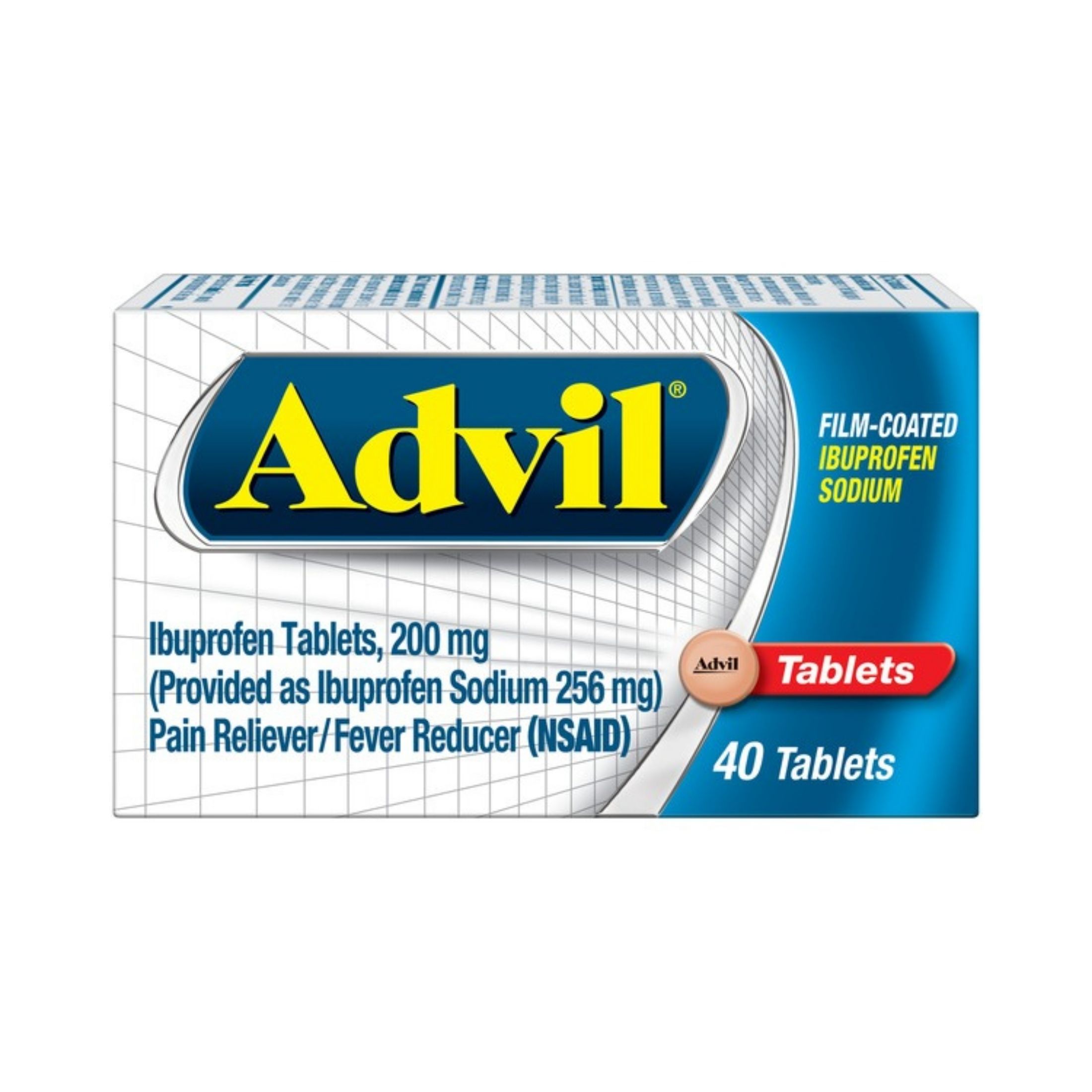 Advil Film-Coated Ibuprofen 200 Mg Pain Reliever Tablets