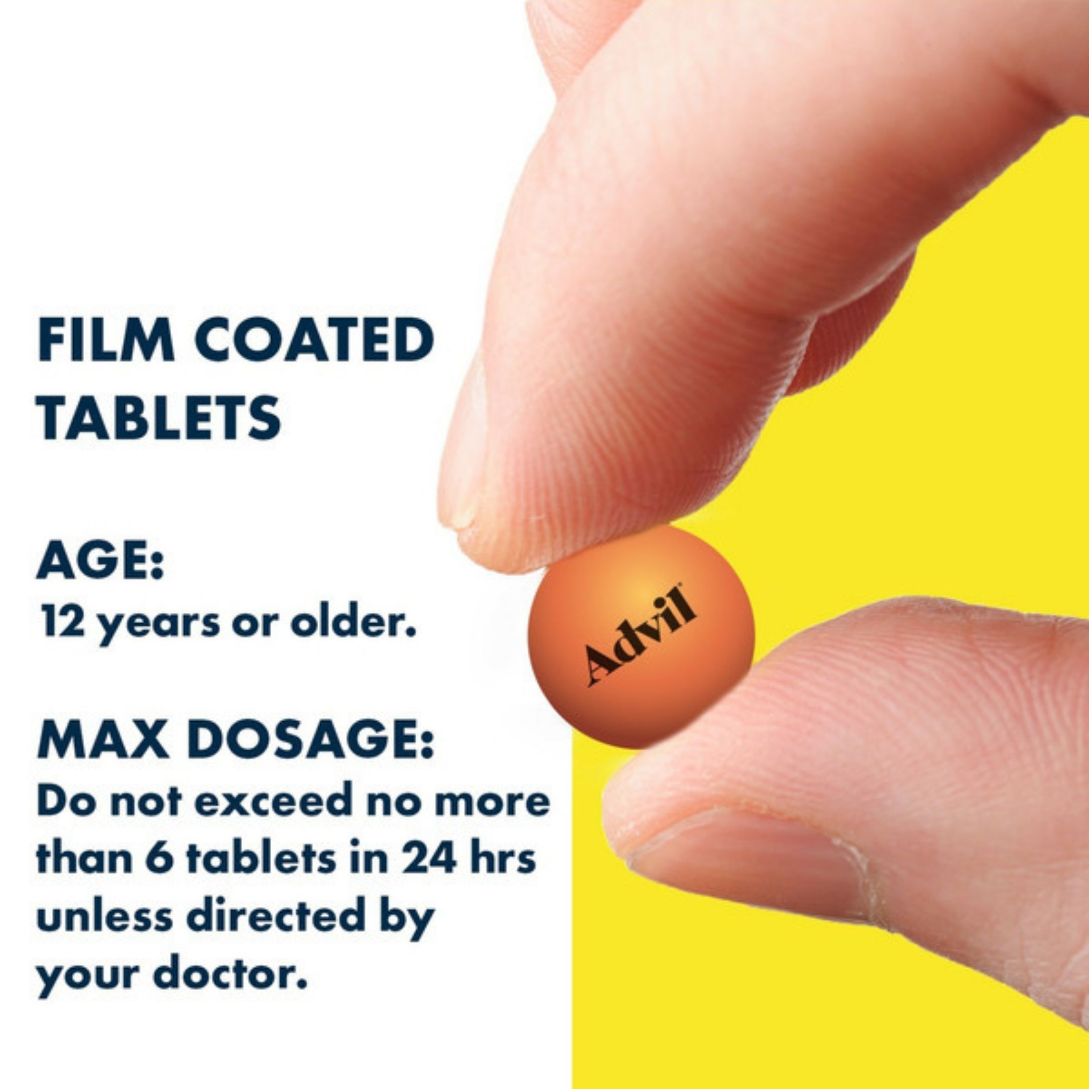 Advil Film-Coated Ibuprofen 200 Mg Pain Reliever Tablets