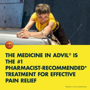 Advil Film-Coated Ibuprofen 200 Mg Pain Reliever Tablets