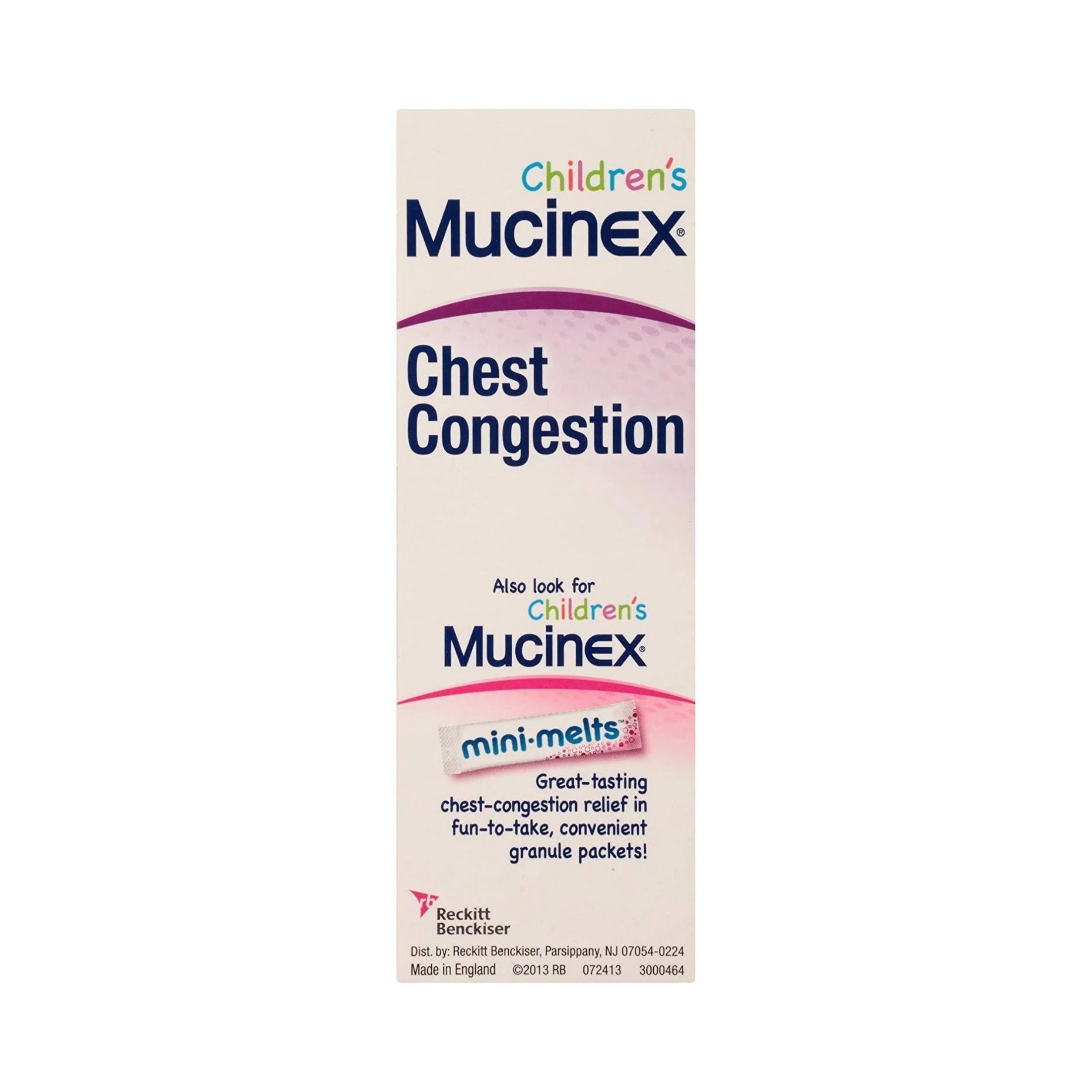 Children's Mucinex Child Expectorant Chest Congestion Liquid Grape Flavor 4 OZ