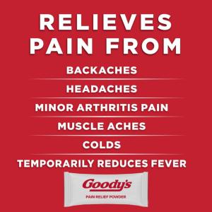 Goody's Caffeine Free Powder Stick Packs Back & Body Pain