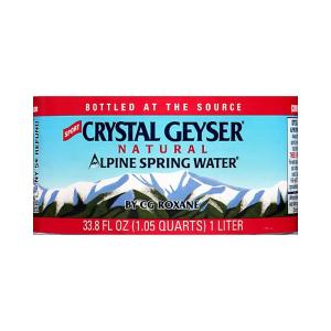 Crystal Geyser Natural Alpine Spring Water 4 Ct Tray