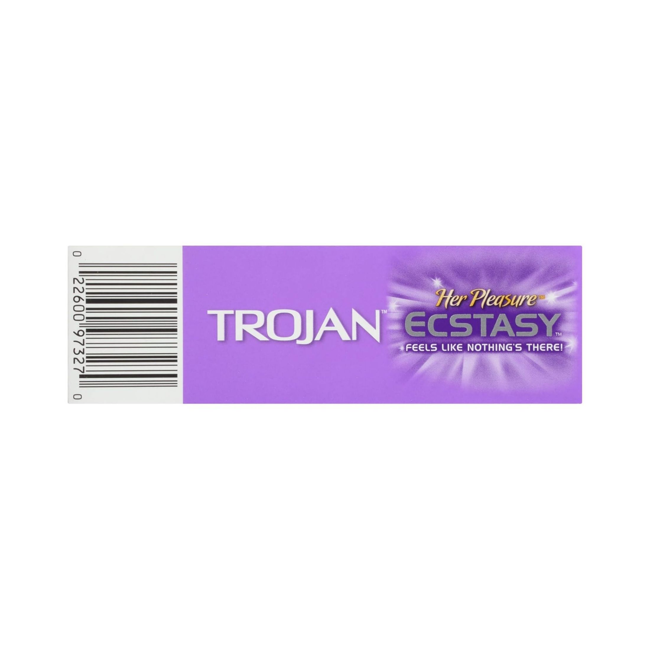 Trojan Her Pleasure Ecstasy Condoms, Latex, Lubricated