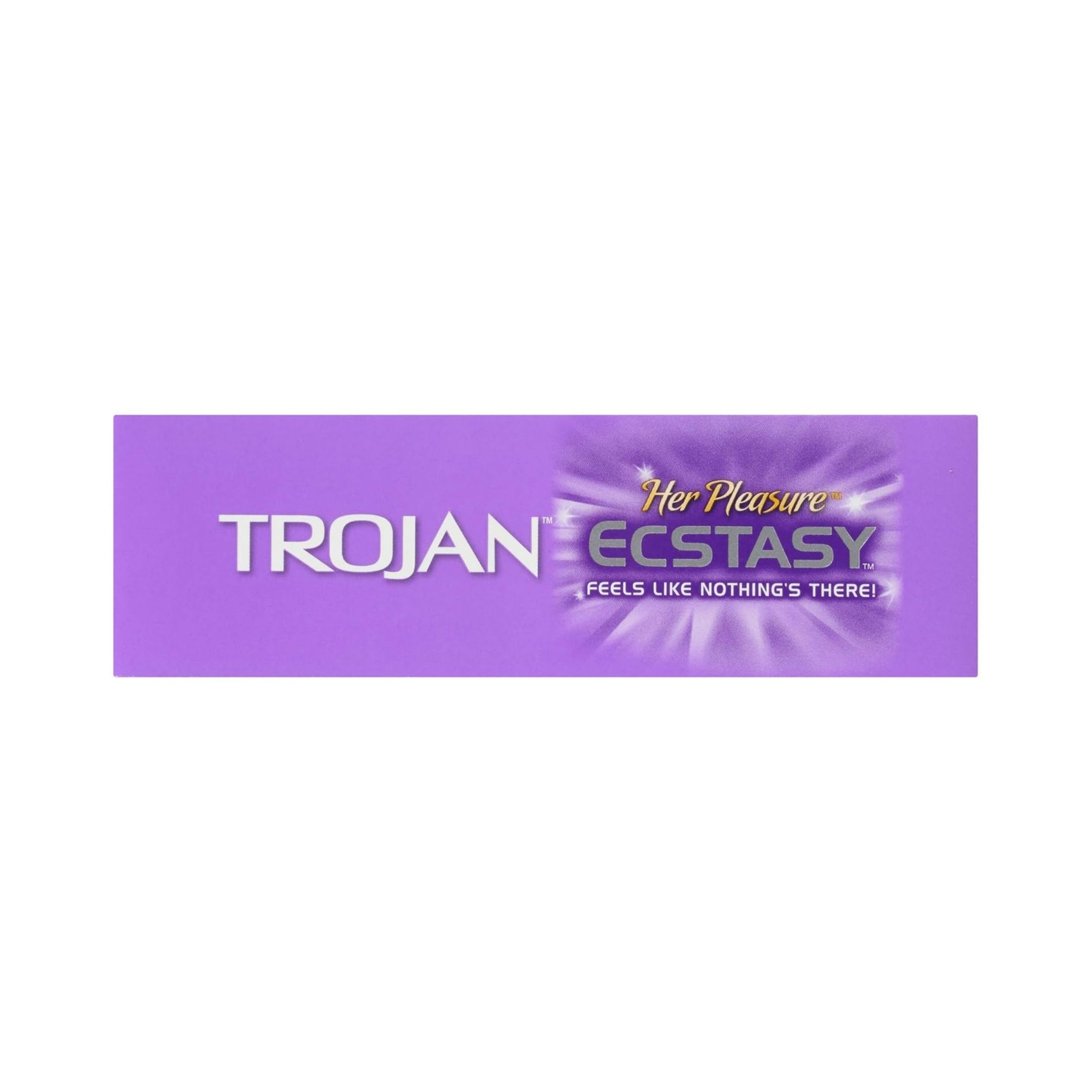 Trojan Her Pleasure Ecstasy Condoms, Latex, Lubricated