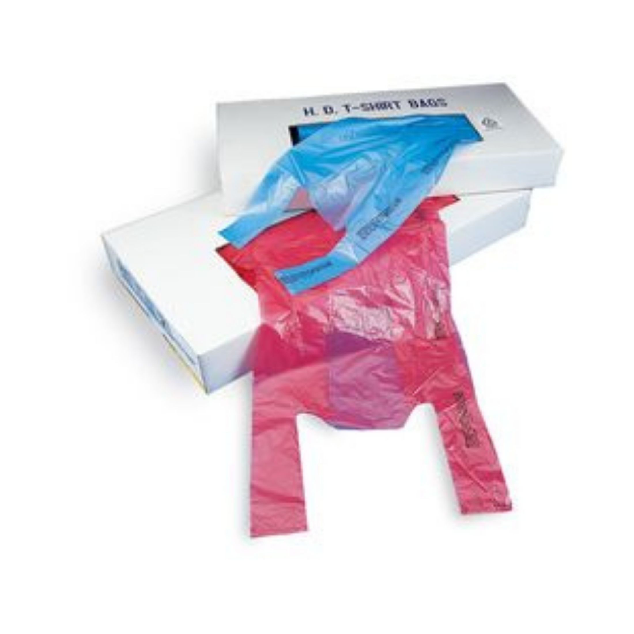 Manufacturer Varies White Plastronic T-Shirt Bag - 12" X 6" X 23", 0.00065"