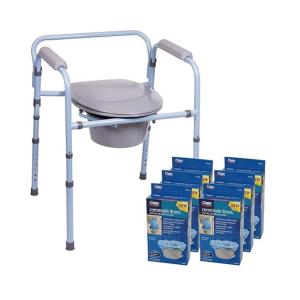 Carex Deluxe Folding Commode