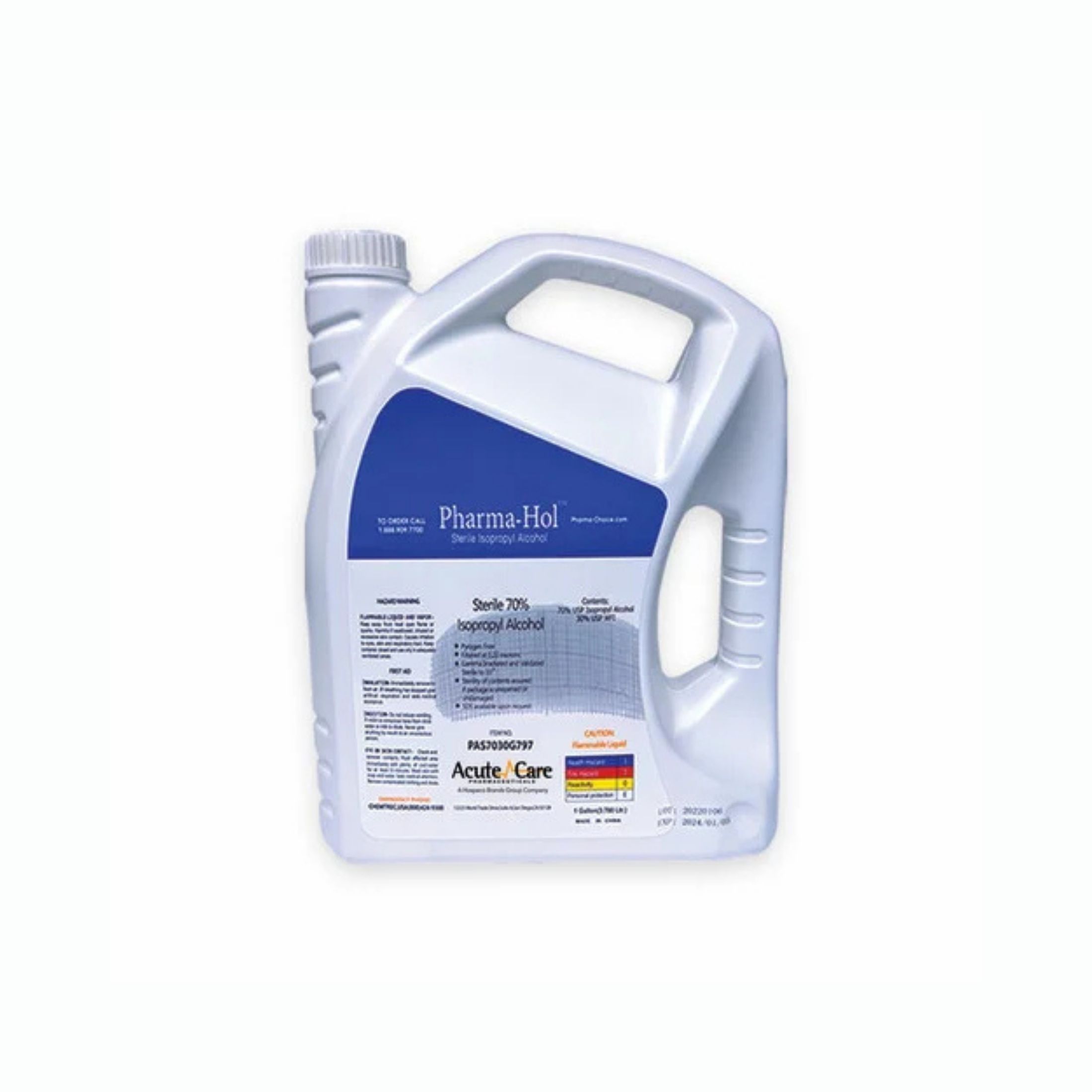 Pharma-Choice PHARMA-HOL Sterile 70 IPA 30 USP WFI Gallon