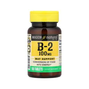 Mason Natural Vitamin B-2 100 Mg Tablets