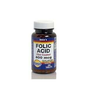 Basic Vitamins Folic Acid 400 Mcg