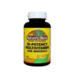 Nature's Blend Multi-Vitamin With Minerals Soft Gels 100ct