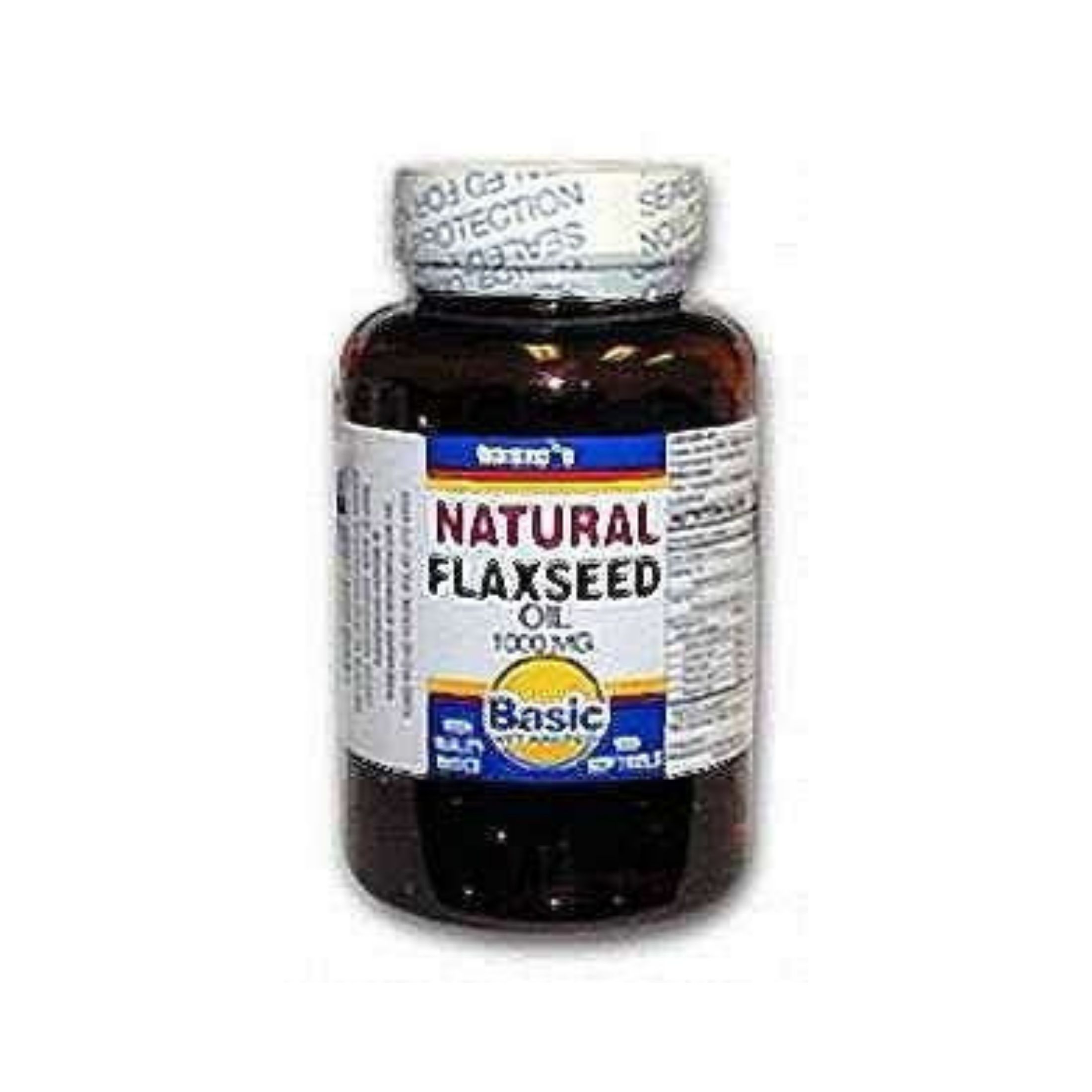 Basic Vitamins Flaxseed Oil 1000 Mg - 100 Softgels