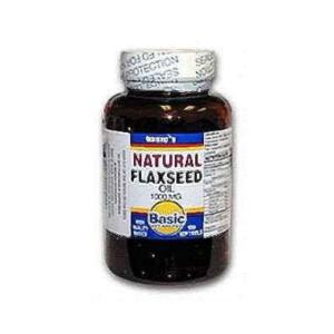 Basic Vitamins Flaxseed Oil 1000 Mg - 100 Softgels