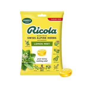 Ricola Oral Anesthetic, Sugar Free, Lemon Mint, Drops