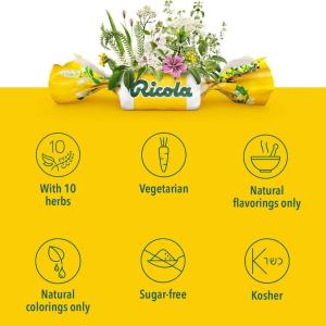 Ricola Oral Anesthetic, Sugar Free, Lemon Mint, Drops