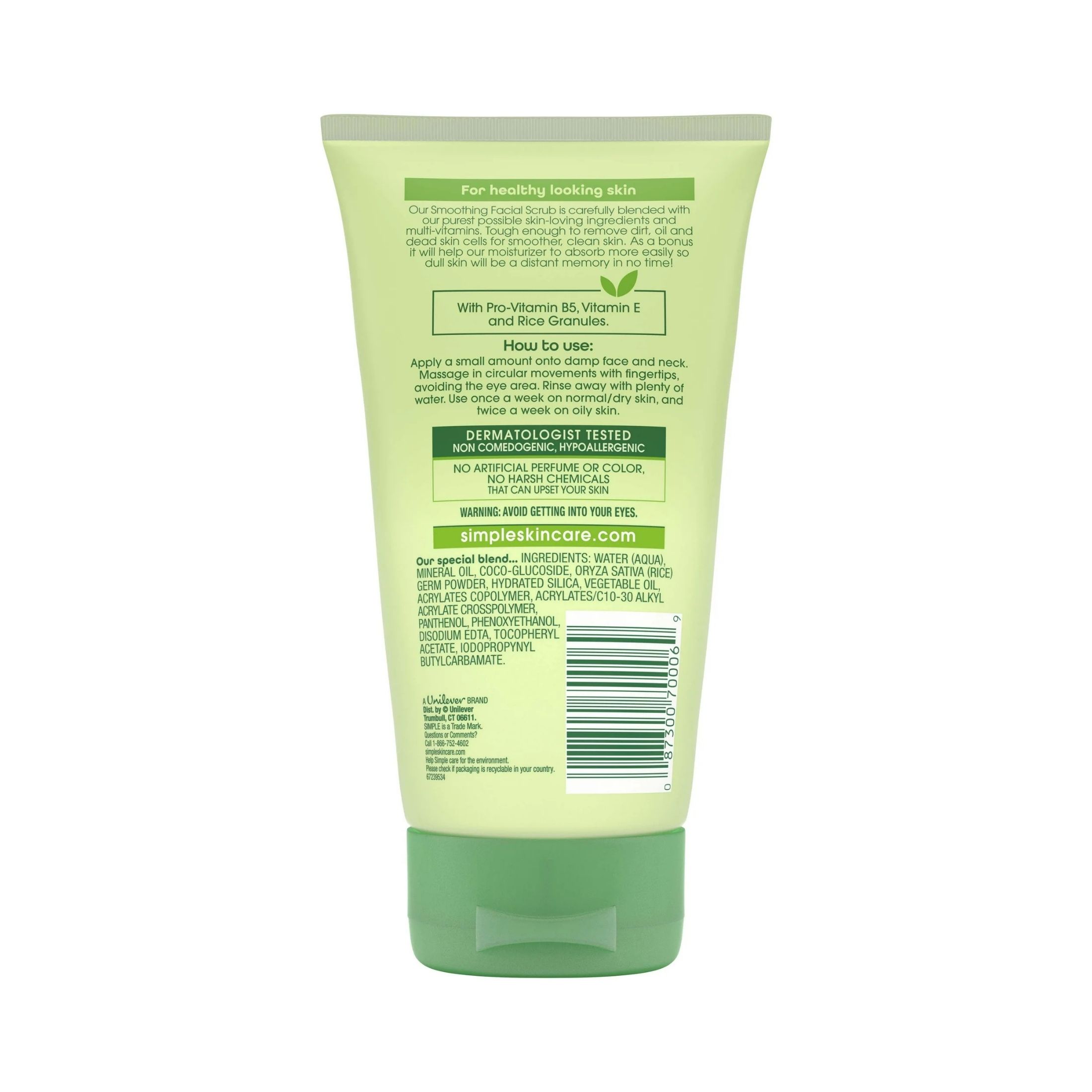 Simple Kind To Skin Facial Scrub Smoothing, 5 Oz