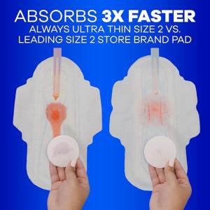 Always Pads, Ultra Thin, Without Wings, Regular, Size 1