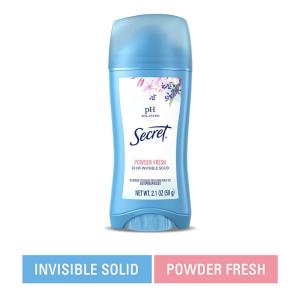 Secret Invisible Solid Antiperspirant And Deodorant, Powder Fresh, 2.1 Ounce