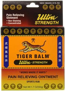Tiger Balm Ultra Strength Pain Relieving Ointment Sports Rub