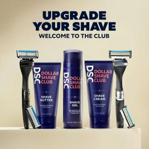 Dollar Shave Club 4-Blade Men's Razor Starter Set - 1 Handle + 2 Cartridges - 3pk