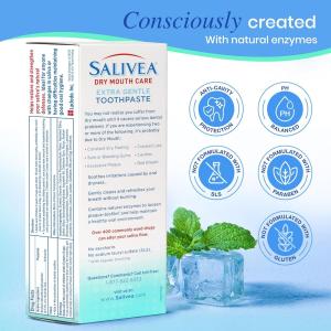 Salivea Extra Gentle Toothpaste Soothing Mint, 4.3 Oz