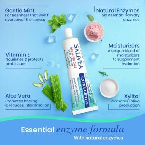 Salivea Extra Gentle Toothpaste Soothing Mint, 4.3 Oz