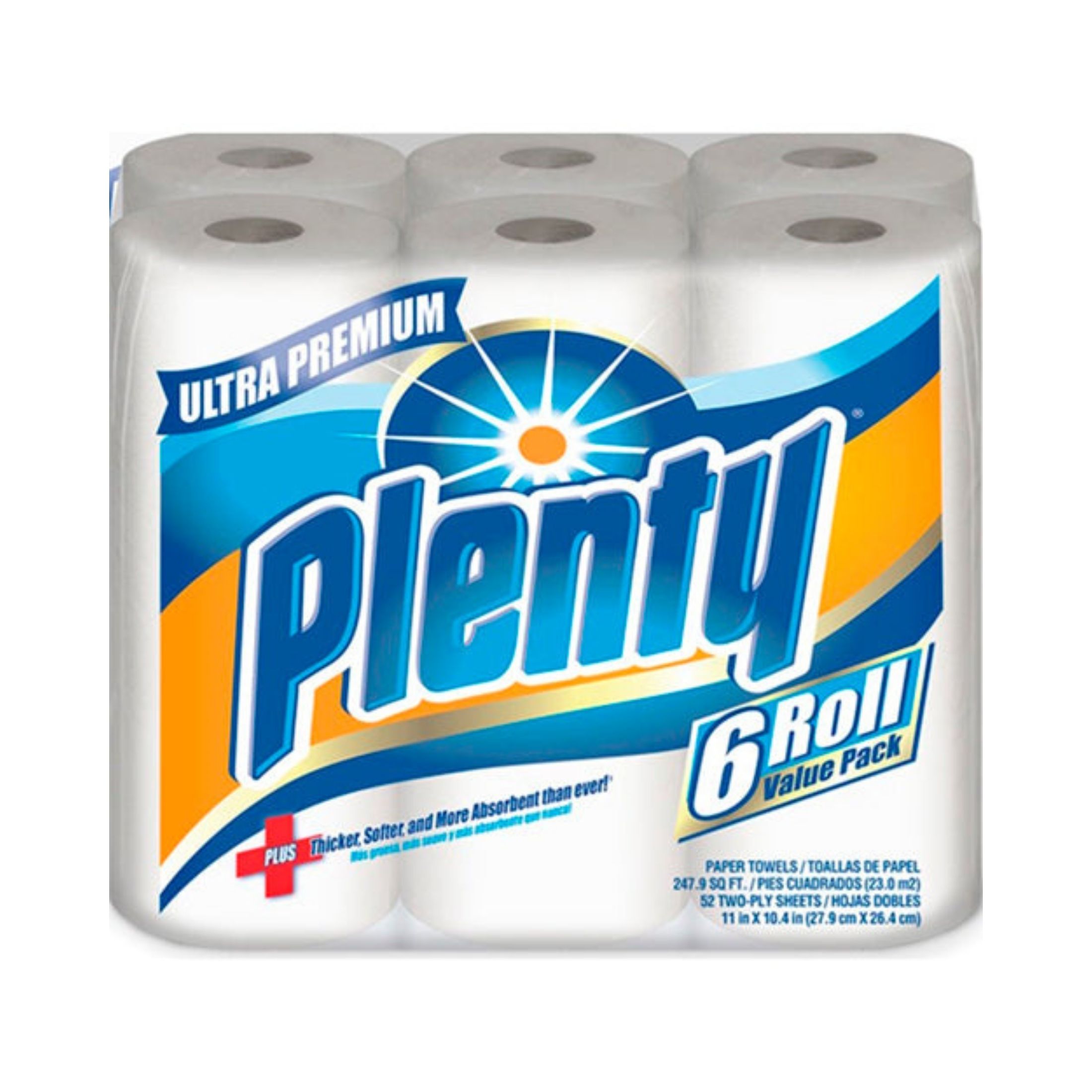 Plenty Paper Towels 6 Roll 52 Ct Full Sheet