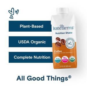 Kate Farms Nutrition Shake, 325 Ml, Coffee