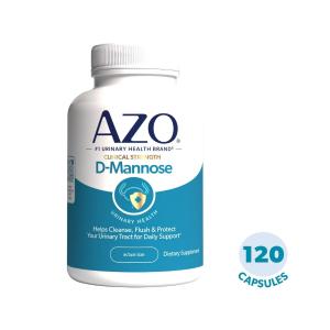 Azo Cleanse + Protect D-Mannose Capsules For Urinary Tract Health - 120ct
