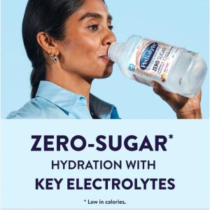 Pedialyte Zero Sugar Electrolyte Solution Fruit Punch Ready-to-Drink 33.8 Fl Oz Bottles