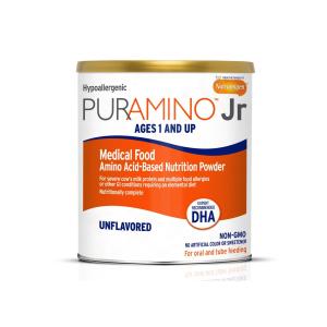 PurAmino Jr Junior Hypoallergenic Formula With DHA, Powder Can Unflavored