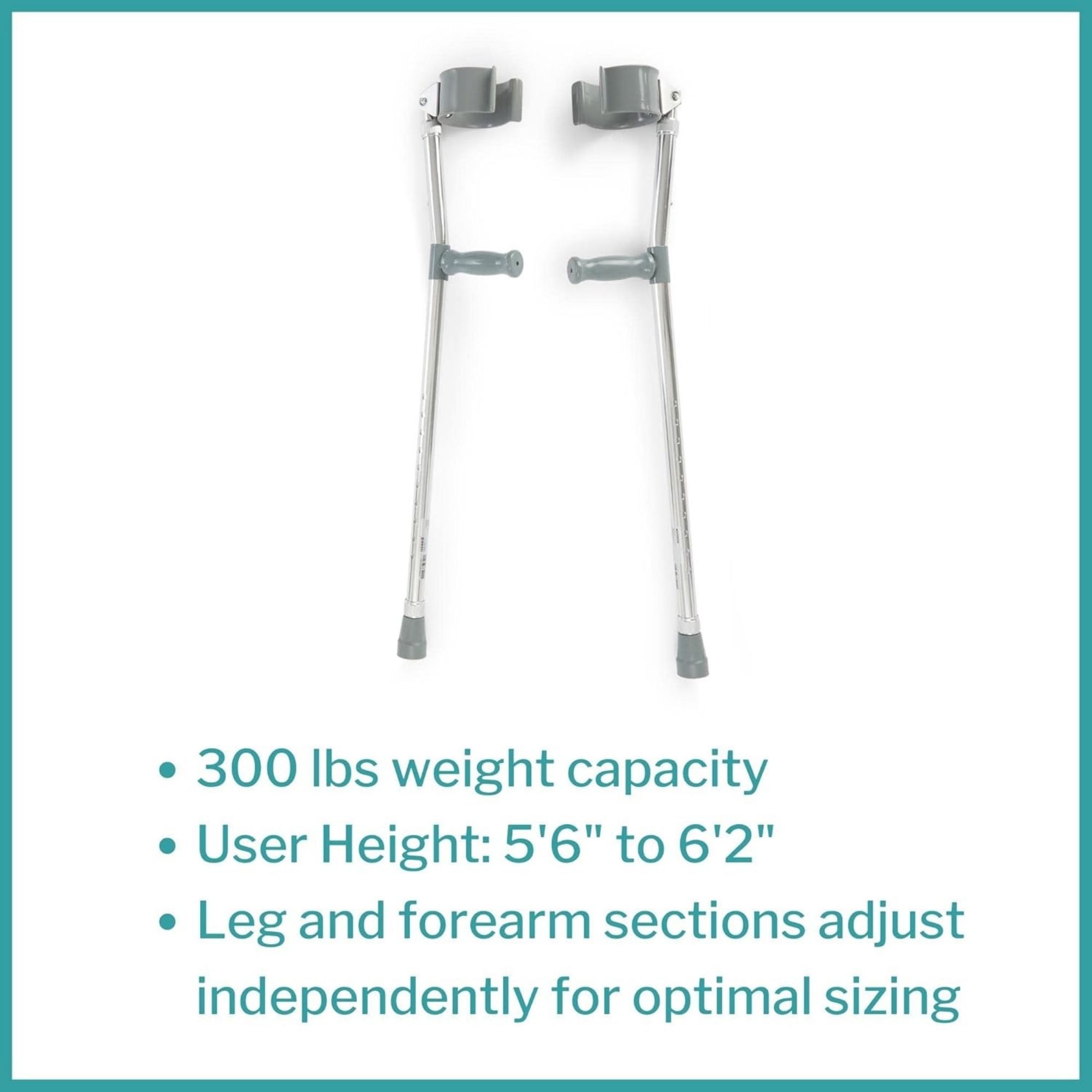 McKesson Forearm Crutches, Box Of 1