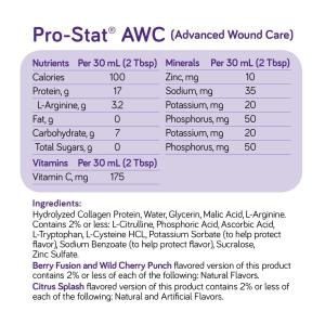 Medical Nutrition Protein Supplement Pro-Stat Sugar Free AWC Citrus Splash 30 Oz