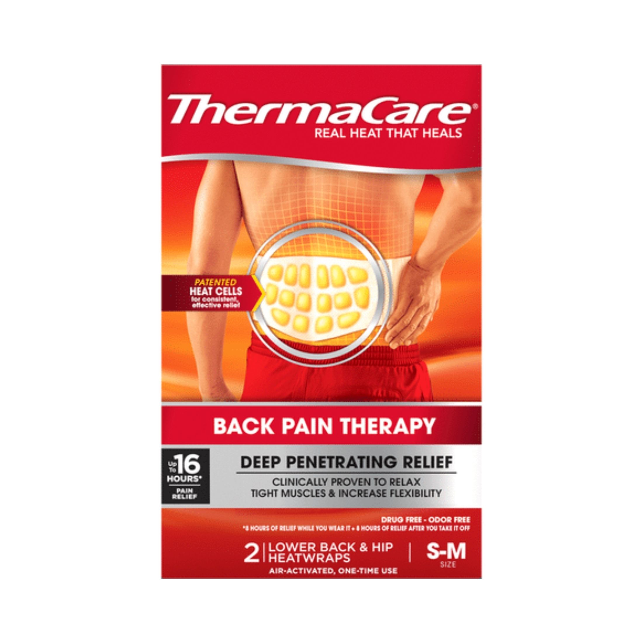 Thermacare Back Pain Therapy, S-M Size