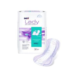Seni Lady Maximum Bladder Control Pad Moderate Absorbency 11 Inch Length