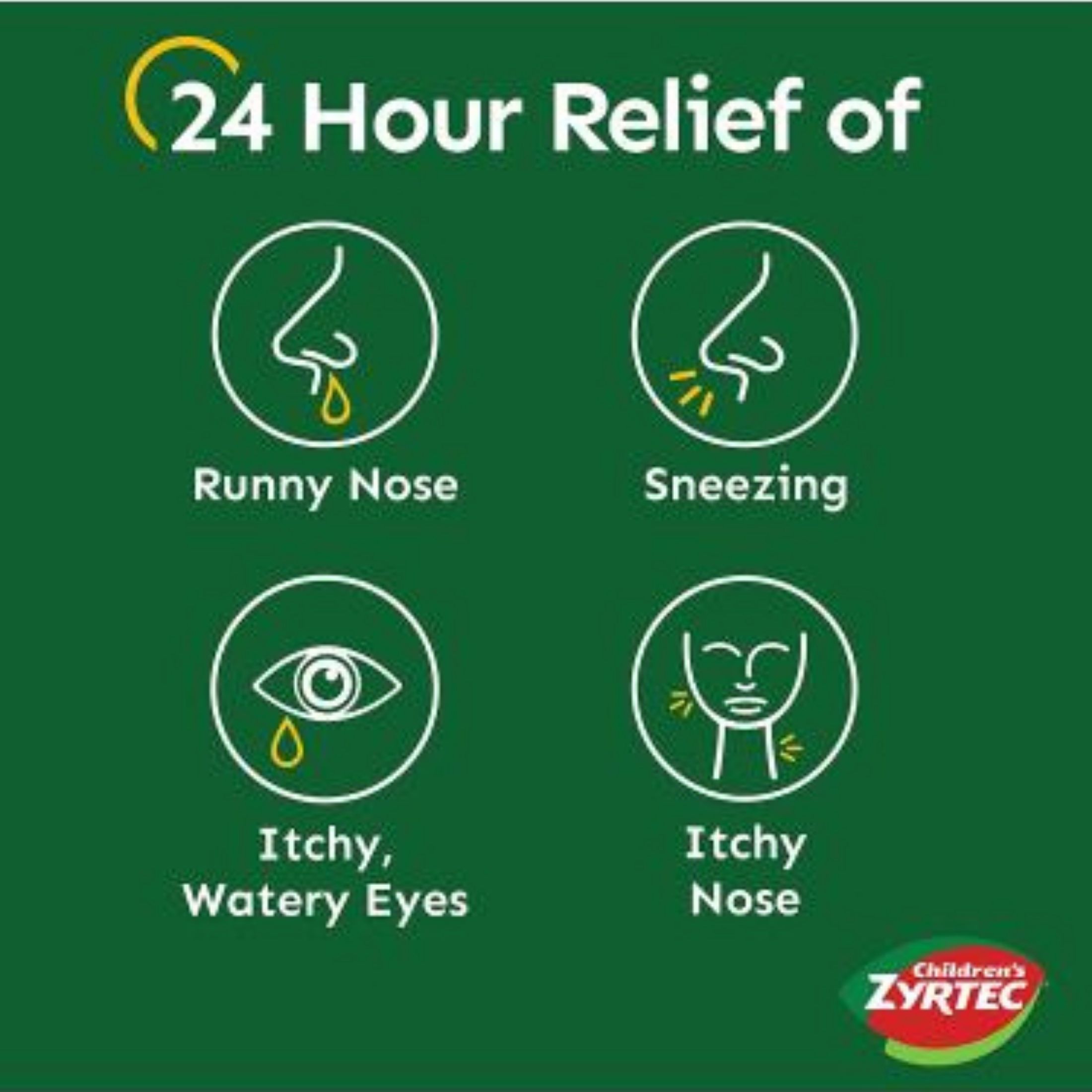 Zyrtec Children's 24 Hour Allergy Relief Dissolve Tabs Cetirizine HCl Citrus Flavor
