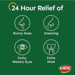 Zyrtec Children's 24 Hour Allergy Relief Dissolve Tabs Cetirizine HCl Citrus Flavor
