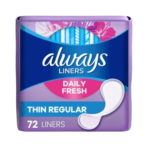 Always Thin No Feel Protection Daily Liners Regular Absorbency