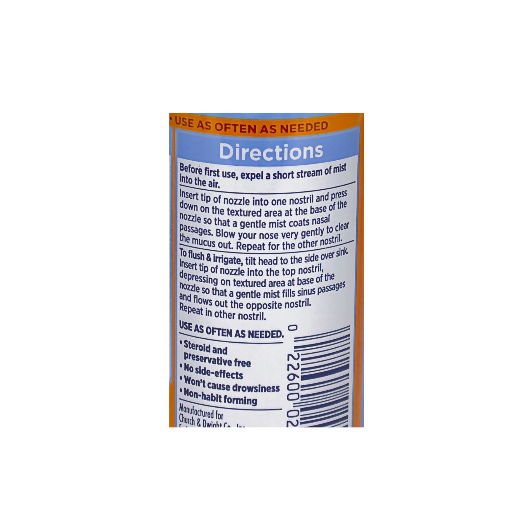 Arm & Hammer Simply Saline Sterile Nasal Mist 1.50 Oz