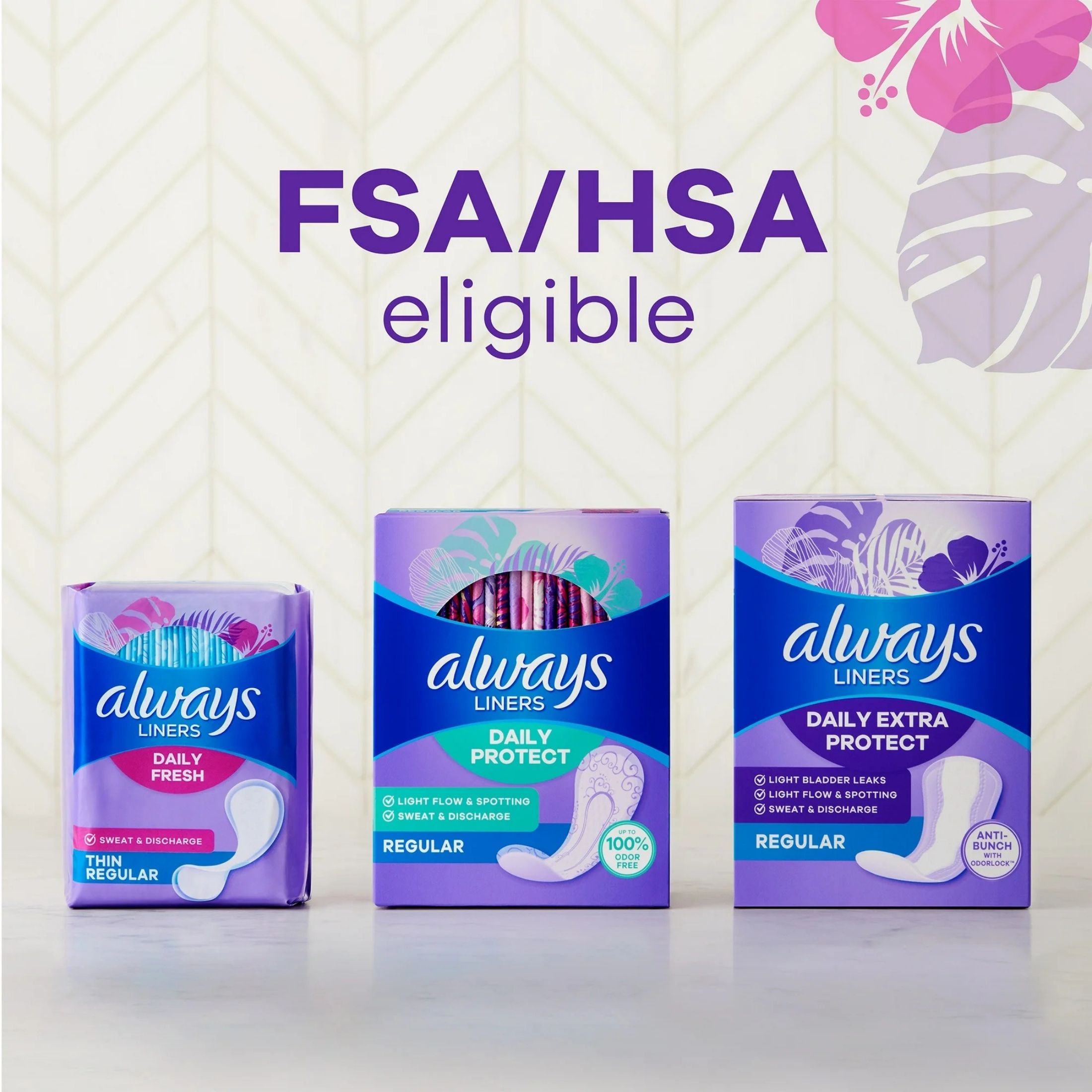 Always Thin No Feel Protection Daily Liners Regular Absorbency