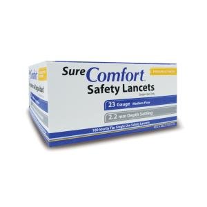 Sure Safety Lancet 23 Gauge 2.2 Mm Depth