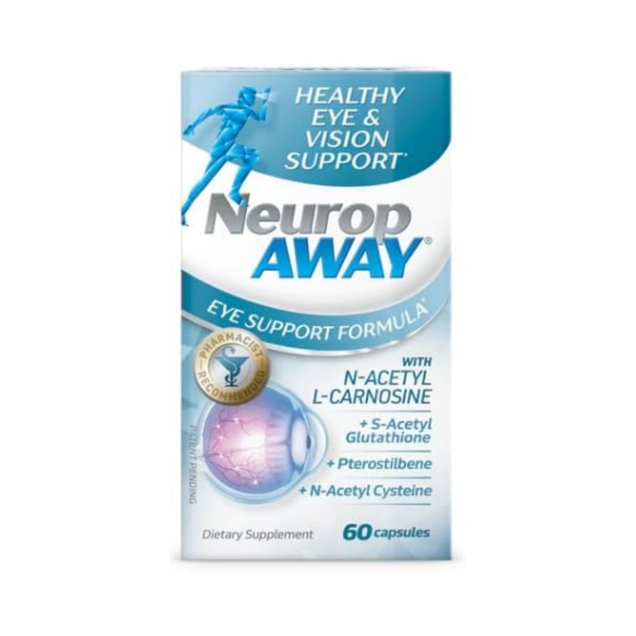 Neurop AWAY Eye Support Formula 60 Capsules Healthy Vision Support EXP 4/2026