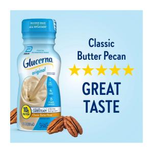 Glucerna Diabetes Nutritional Shake Classic Butter Pecan Ready-to-Drink 8 Fl Oz Bottles