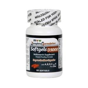 MVW Complete Formulation D3000 Softgel Multivitamins With Zinc