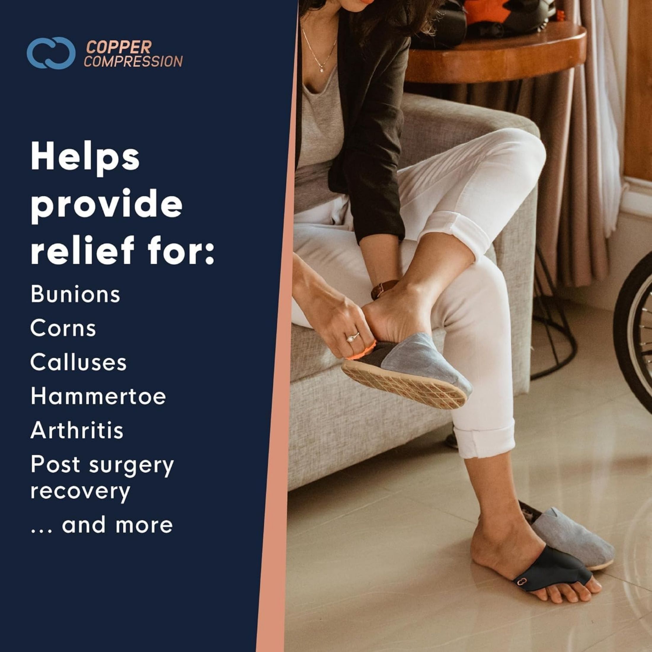 Copper Compression Bunion Sleeve