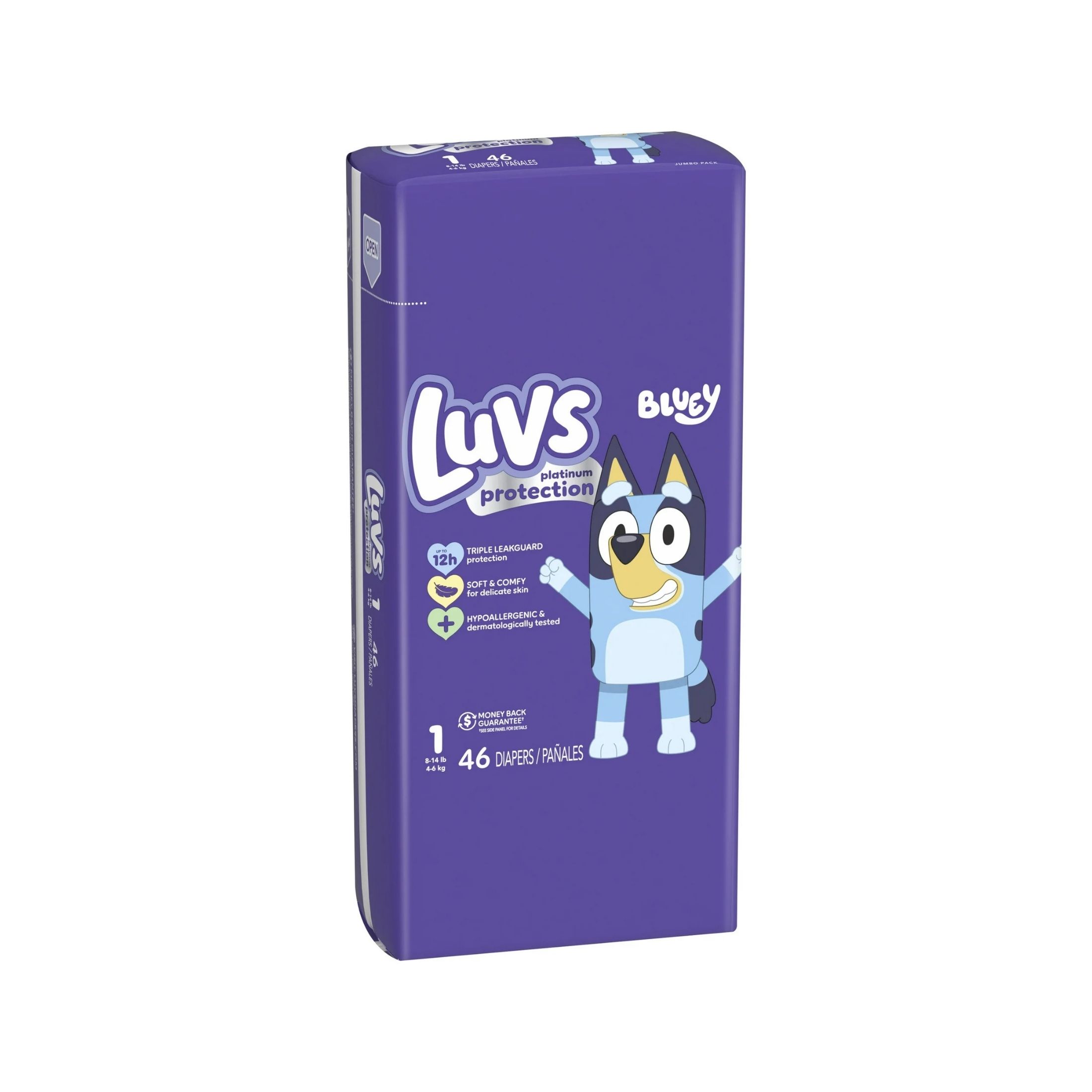 Luvs Platinum Protection Baby Diapers, Size 1, 46 Count